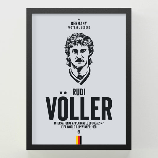 Rudi Voller Head Poster