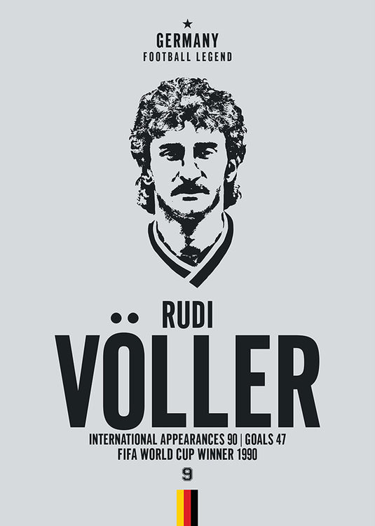 Rudi Voller Head Poster