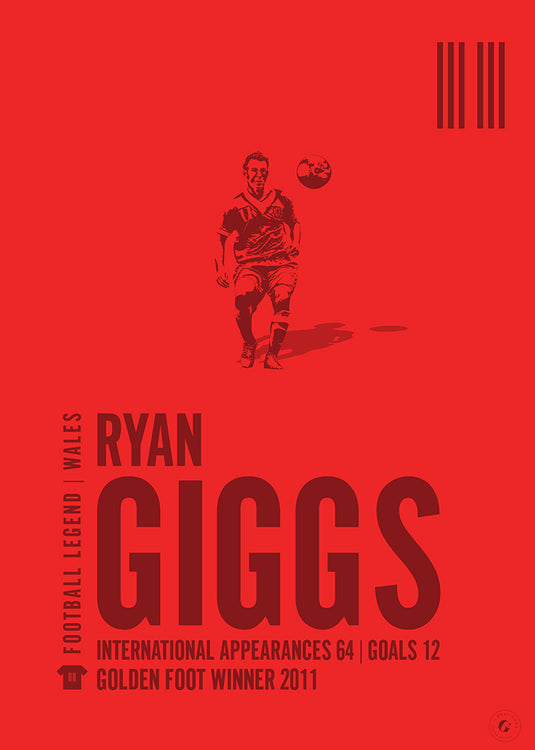 Ryan Giggs Wales Legend Print