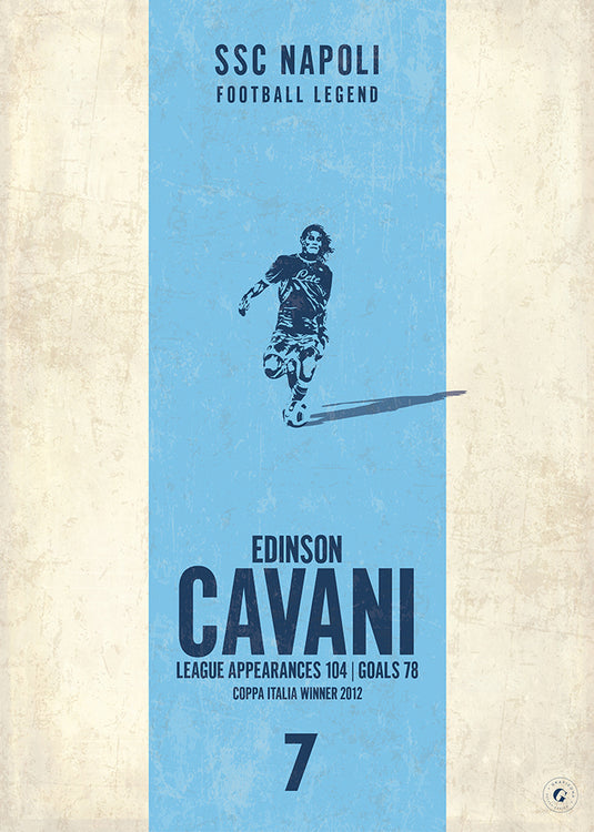 Edison Cavani Poster (Vertical Band)