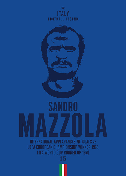 Cabeza de Sandro Mazzola Póster