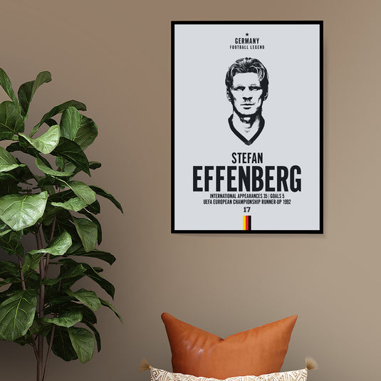 Stefan Effenberg Germany Football Legend Iconic Portrait Print