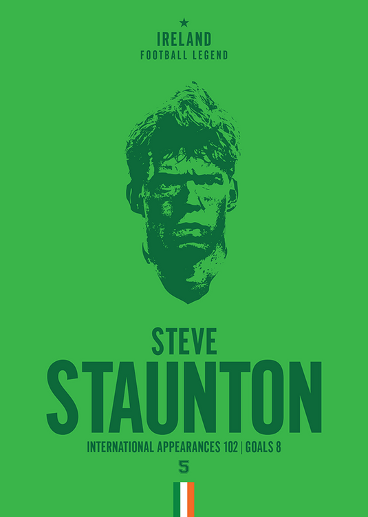 Steve Staunton Head Poster