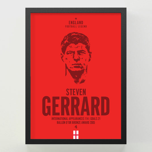 Steven Gerrard Head Poster