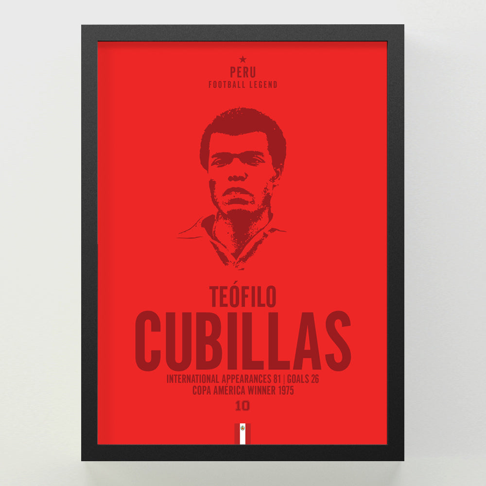 Teofilo Cubillas Head Poster