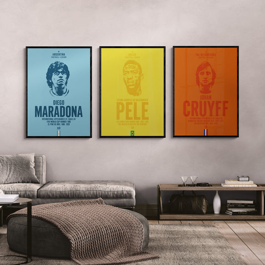 Johan Cruyff Tête Poster