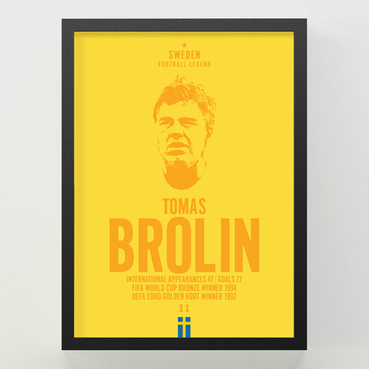 Tomas Brolin Head Poster
