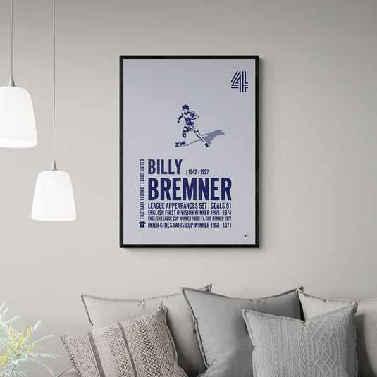 Billy Bremner Leeds United Legend Print
