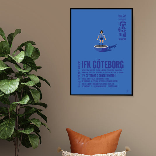 IFK Göteborg 1987 UEFA Cup Winners Poster