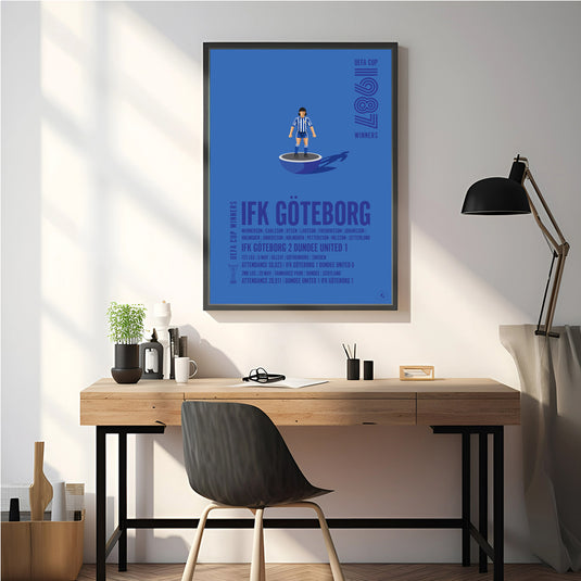 IFK Göteborg 1987 UEFA Cup Winners Poster