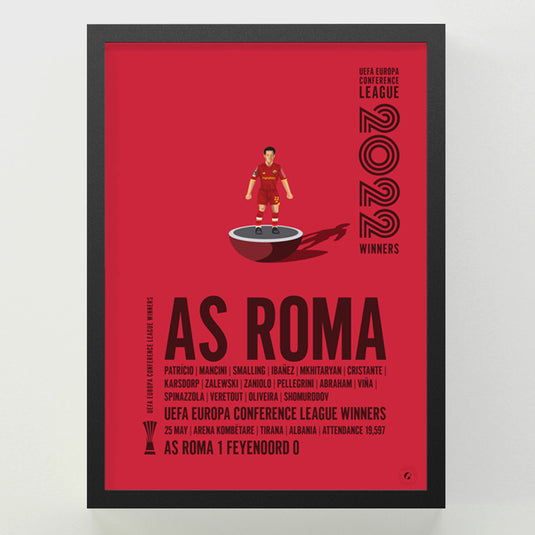 Affiche de l'UEFA Europa Conference League AS Roma 2022