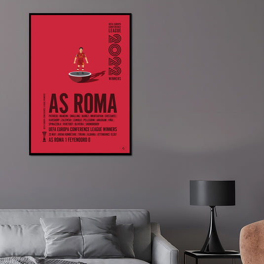 AS Roma 2022 UEFA Europa Conference League Poster