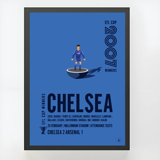 Chelsea 2007 EFL Cup Winners Poster