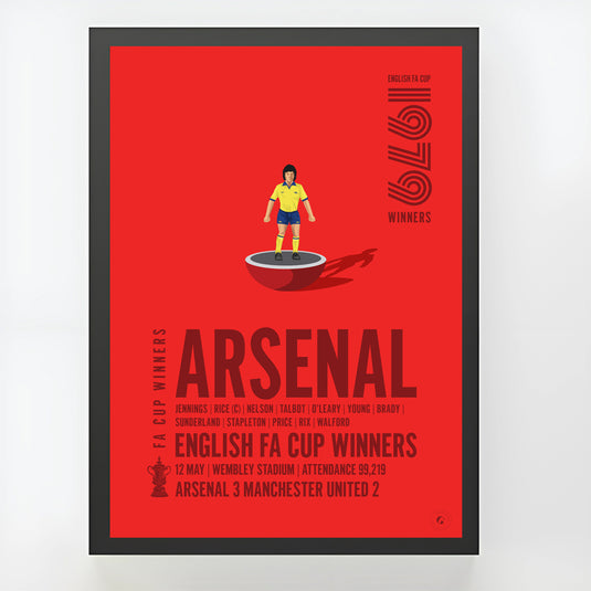 Ganadores de la Copa FA del Arsenal 1979 Póster