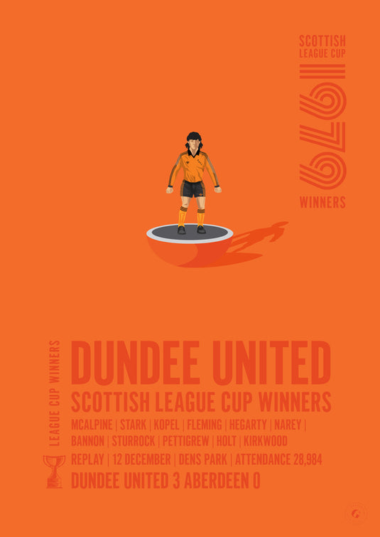 Dundee United 1979 Scottish League Cup Winners Poster