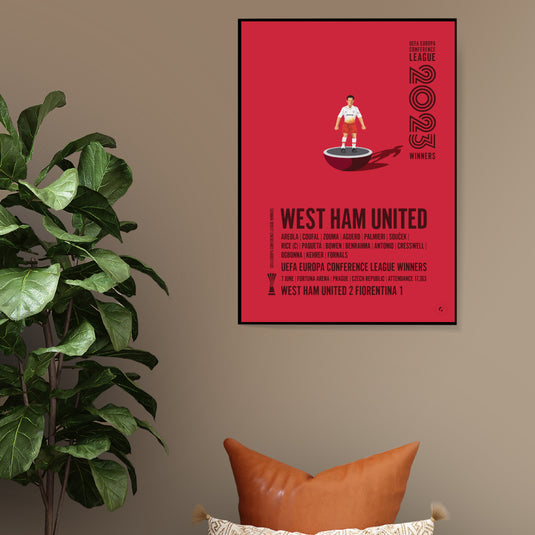 Affiche de l'UEFA Europa Conference League de West Ham United 2023