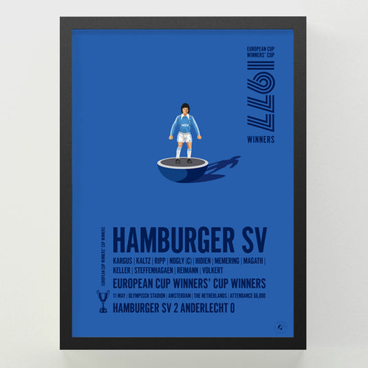Hamburger SV 1977 UEFA Cup Winners’ Cup Winners Poster