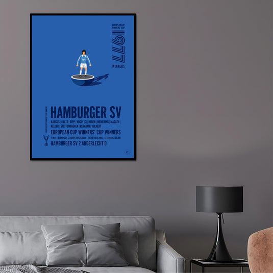 Hamburger SV 1977 UEFA Cup Winners’ Cup Winners Poster