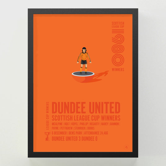 Dundee United 1980 Scottish League Cup Winners Poster