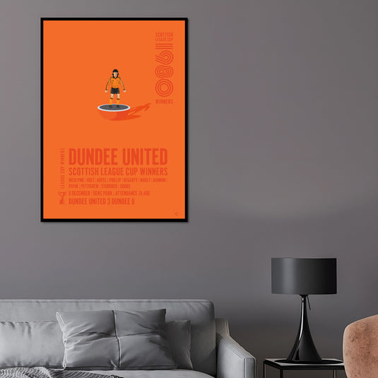 Dundee United 1980 Scottish League Cup Winners Poster