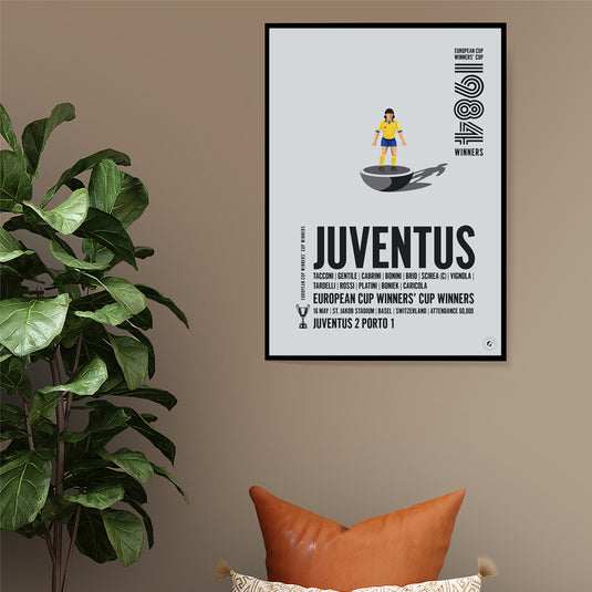 Affiche des vainqueurs de la Coupe des vainqueurs de coupe UEFA 1984 de la Juventus