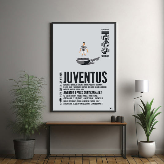 Juventus 1996 UEFA Super Cup Winners Poster