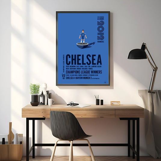 Chelsea 2012 UEFA Champions League Winners Poster