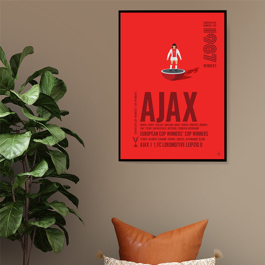 Ajax UEFA Cup Winners' Cup Winners 1987 Print