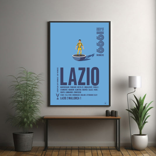 Affiche des vainqueurs de la Coupe des vainqueurs de coupe UEFA 1999 de la Lazio