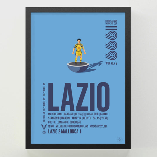 Lazio 1999 UEFA Cup Winners’ Cup Winners Poster