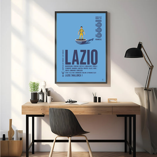 Affiche des vainqueurs de la Coupe des vainqueurs de coupe UEFA 1999 de la Lazio