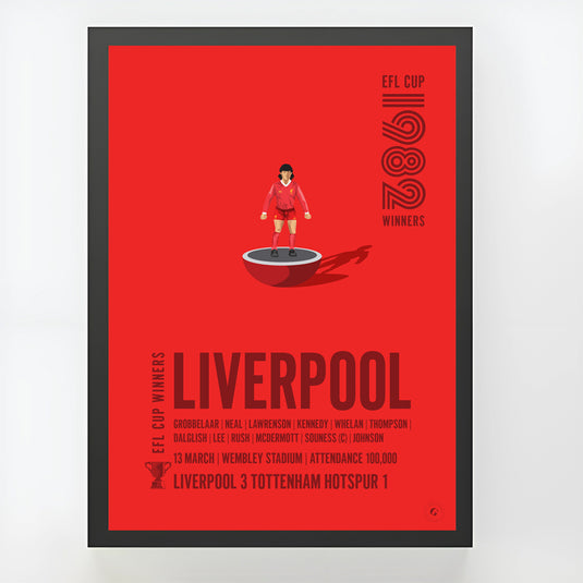 Liverpool EFL Cup Winners 1982 Print