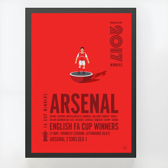 Póster Ganadores de la Copa FA del Arsenal 2017