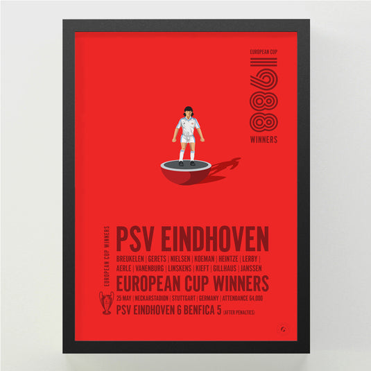 PSV Eindhoven Vainqueurs de la Coupe d'Europe 1988 Poster