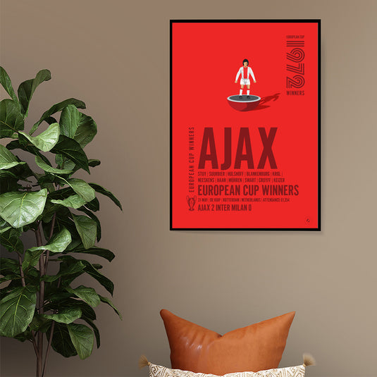 Ajax 1972 Vainqueurs de la Coupe d'Europe Poster