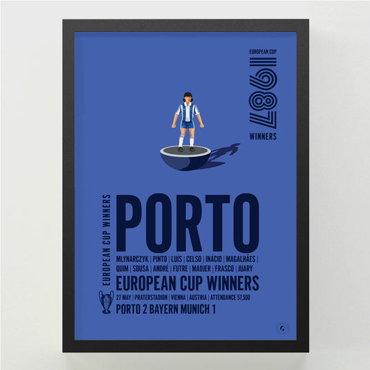 Vainqueurs de la Coupe d'Europe du FC Porto 1987 Poster