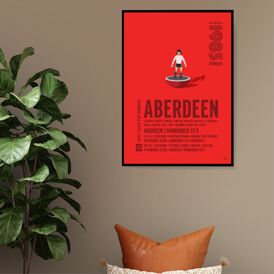 Aberdeen UEFA Super Cup Winners 1983 Print