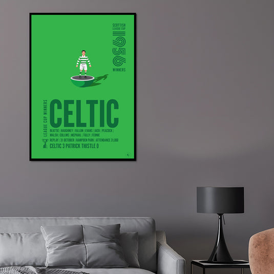 Celtic 1956 Scottish League Cup Winners Poster