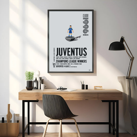 Affiche des vainqueurs de la Ligue des champions de l'UEFA 1996 de la Juventus