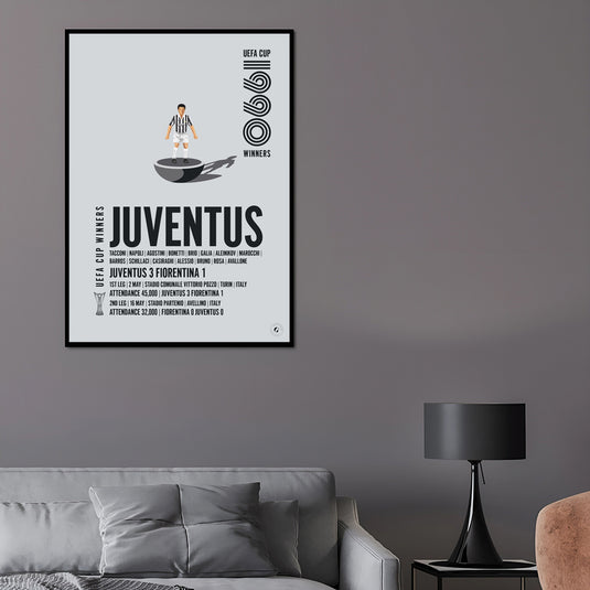 Juventus 1990 Vainqueurs de la Coupe UEFA Poster