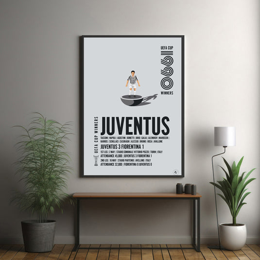 Juventus 1990 UEFA Cup Winners Poster