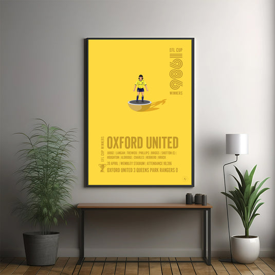 Vainqueurs de la Coupe EFL 1986 d'Oxford United Poster