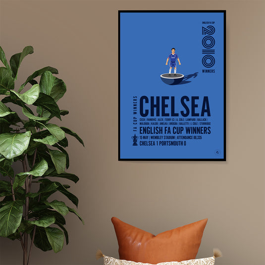 Chelsea 2010 FA Cup Winners Poster