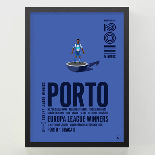 FC Porto 2011 Europa League Winners Poster