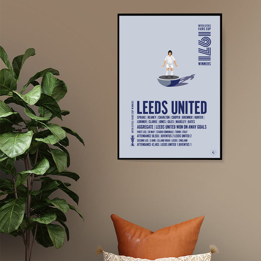 Vainqueurs de la Coupe des Foires Inter-Villes de Leeds United 1971 Poster