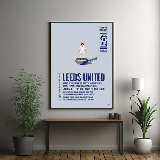 Vainqueurs de la Coupe des Foires Inter-Villes de Leeds United 1971 Poster