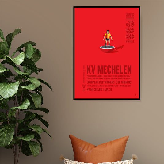 Affiche des vainqueurs de la Coupe des vainqueurs de coupe UEFA 1988 du KV Mechelen