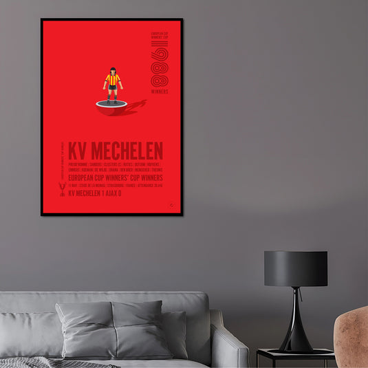 Affiche des vainqueurs de la Coupe des vainqueurs de coupe UEFA 1988 du KV Mechelen