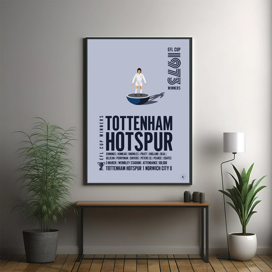 Ganadores de la Copa EFL del Tottenham Hotspur 1973 Póster