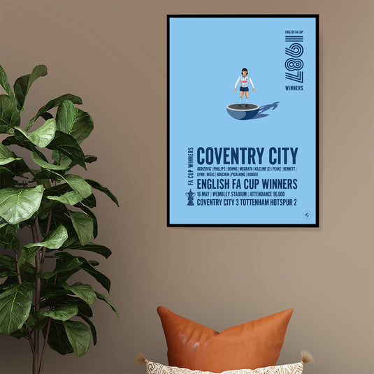 Coventry City 1987 FA Cup Winners Poster